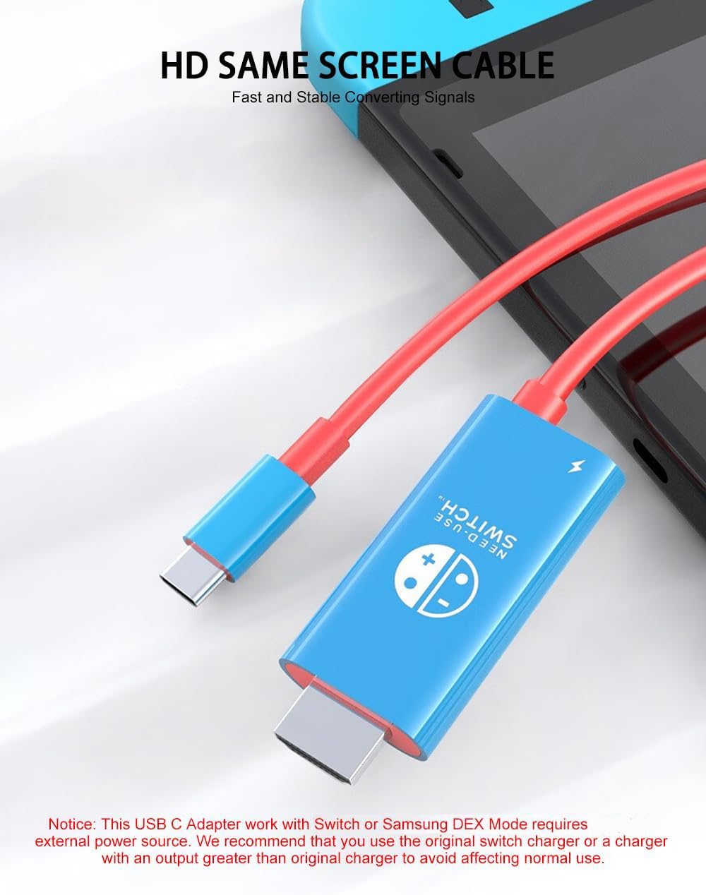 BKELHS 2 1 4K 60Hz 100W 17 6.6TF USB C to HDMI Cable in Steam Deck Adapter HDMI Charging Port, Monitor TV Connector