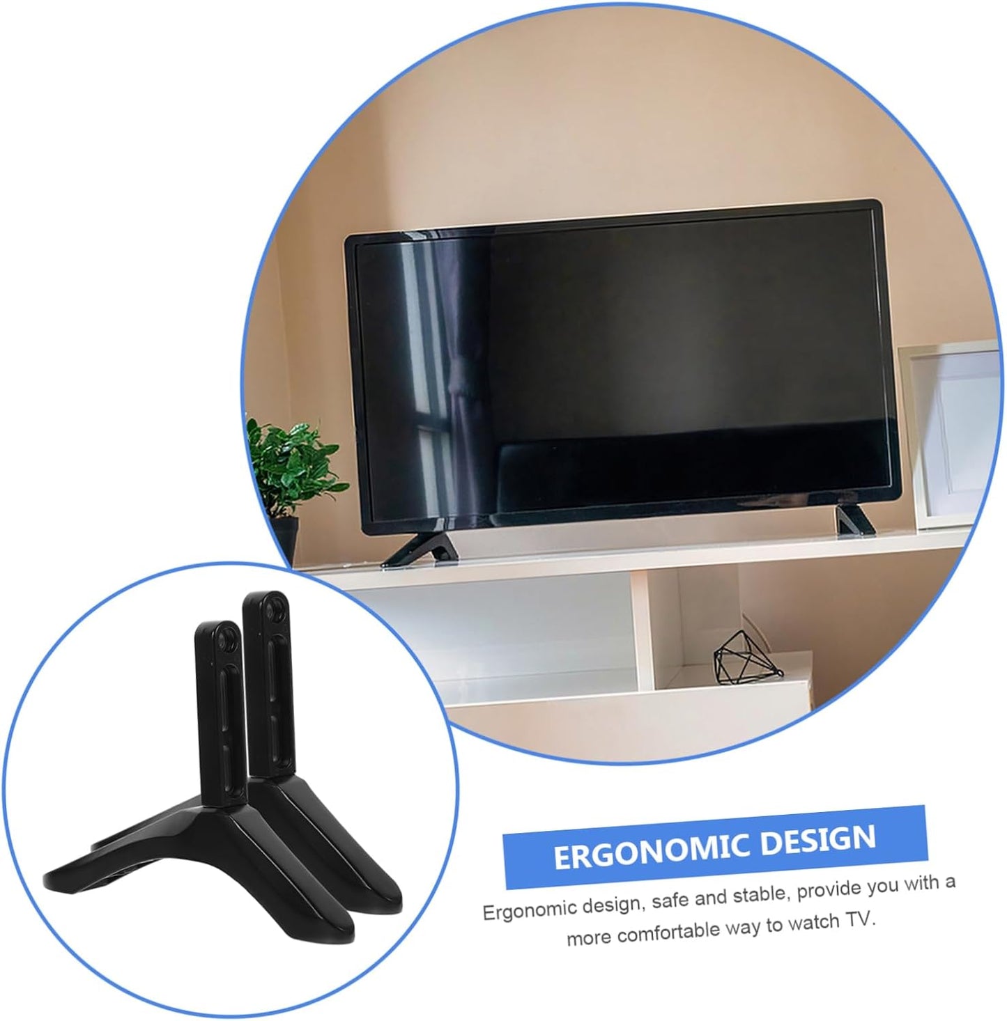 MERRYHAPY Stable Triangle TV Riser Stand - Ideal for Home and Office