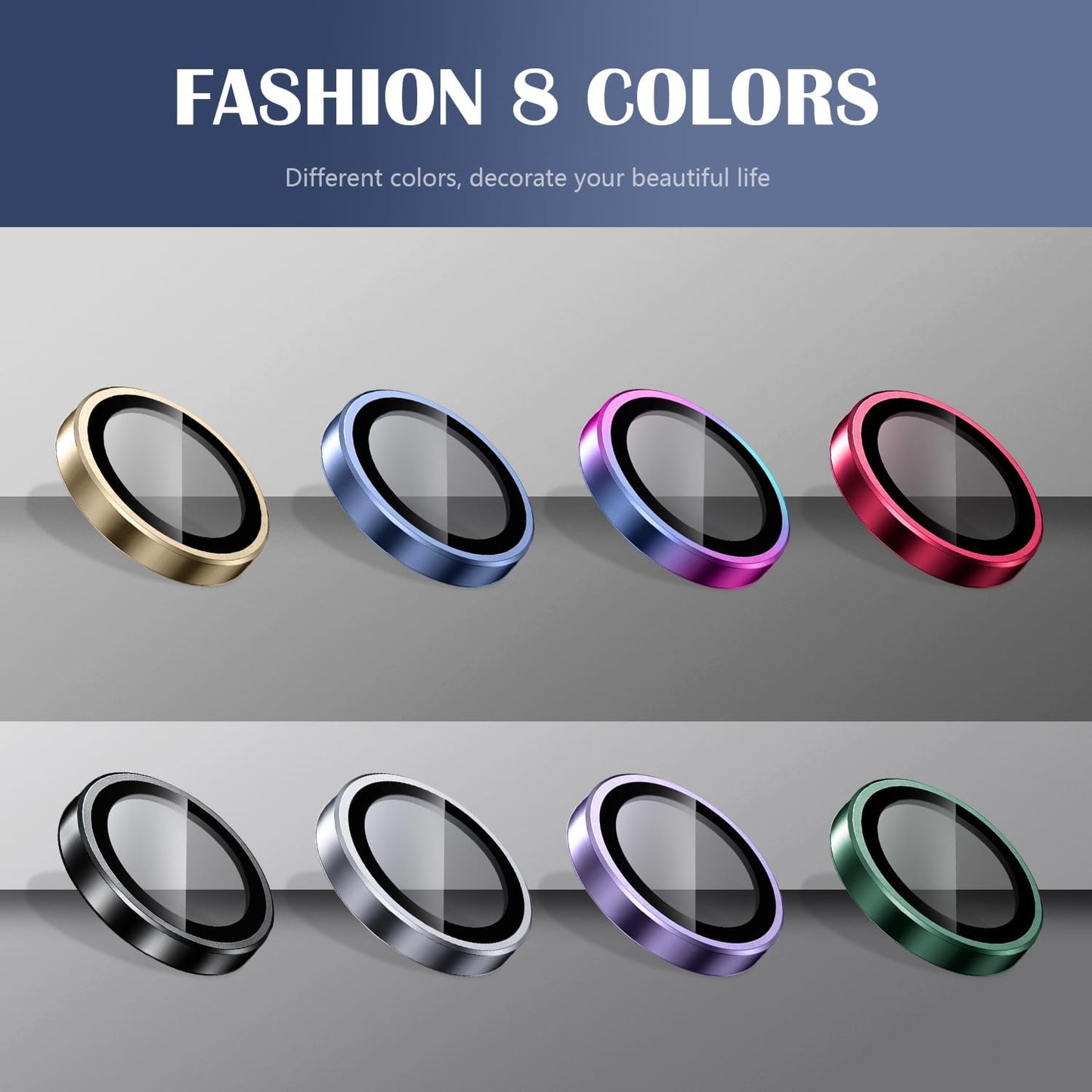 6.5" Camera Lens Protector for iphone Air, Individual Lens Protectors, Scratch-Resistant Ultra-Thin Tempered Glass