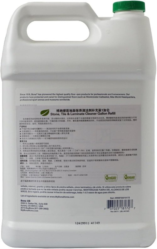 Bona Floor Cleaner Refill - Stone, Tile & Laminate - Family Value 1 Gallon