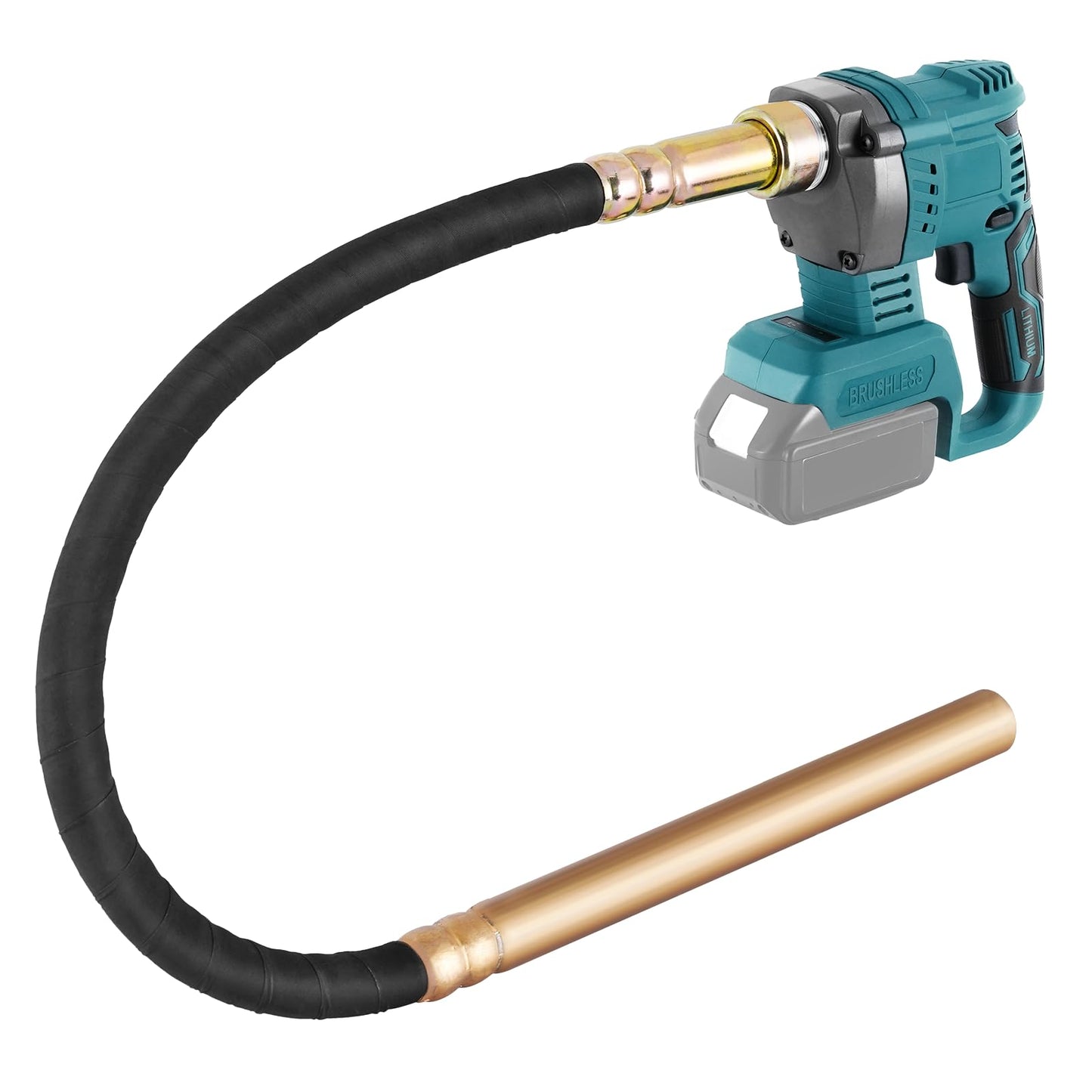 YJINGRUI Cordless Concrete Vibrating Tool for Makita 18V Max Battery & 1600W Power Concrete Vibrator