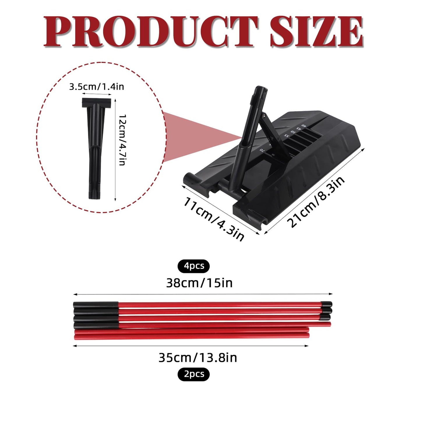Pro Golf Alignment Sticks Holder, Golf Swing Plane & Path Training Aid Posture Alignment Trainer Equipment for Beginners Enthusiasts & Golfers Practice of All Ages