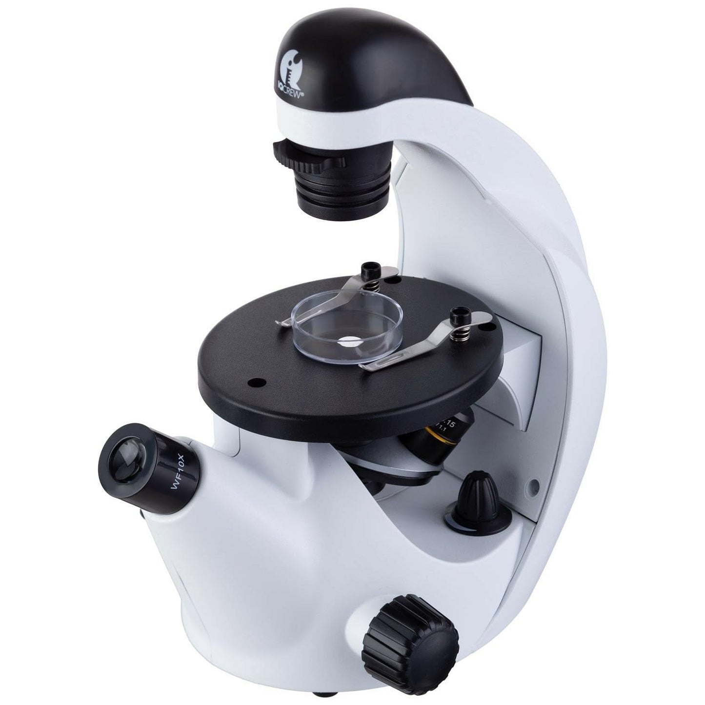 IQCrew 40X-500X Inverted Student Microscope Kit w/Experiment + Blank & Prepared Slides