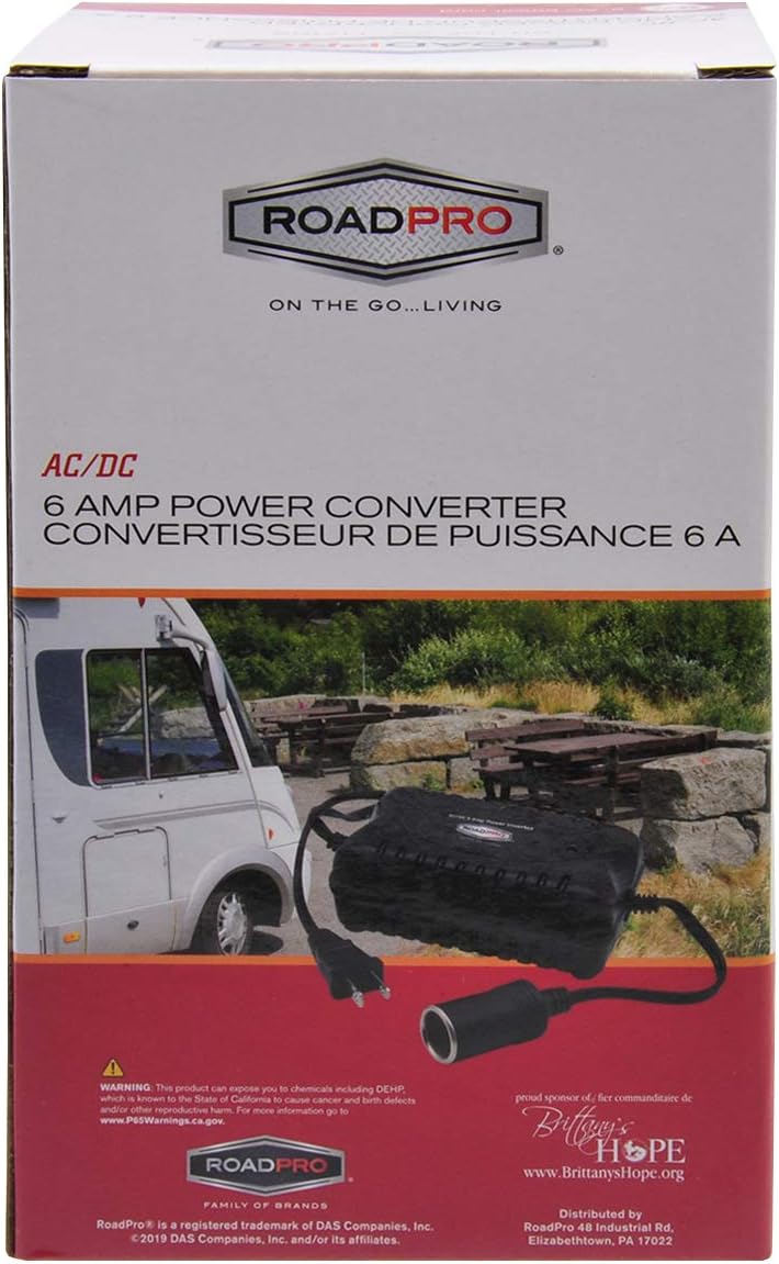 RoadPro RPSL7001 6 AC to DC Amp Power Converter