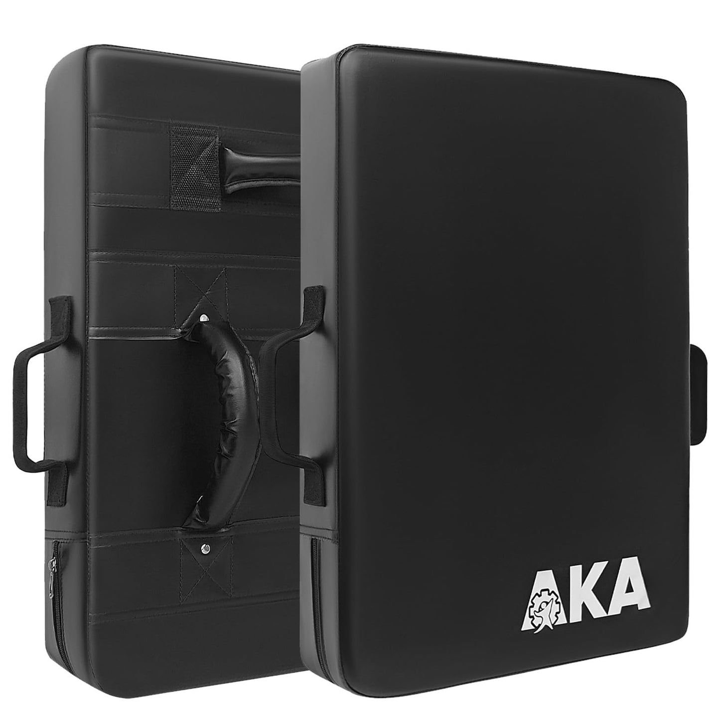 AKABIKE Blocking Shield Pad for Football Tackling, Basketball Defense & Martial Arts - 24"x16" Youth/Adult Training Pad with 5 Handles, PU Leather Kick Dummy