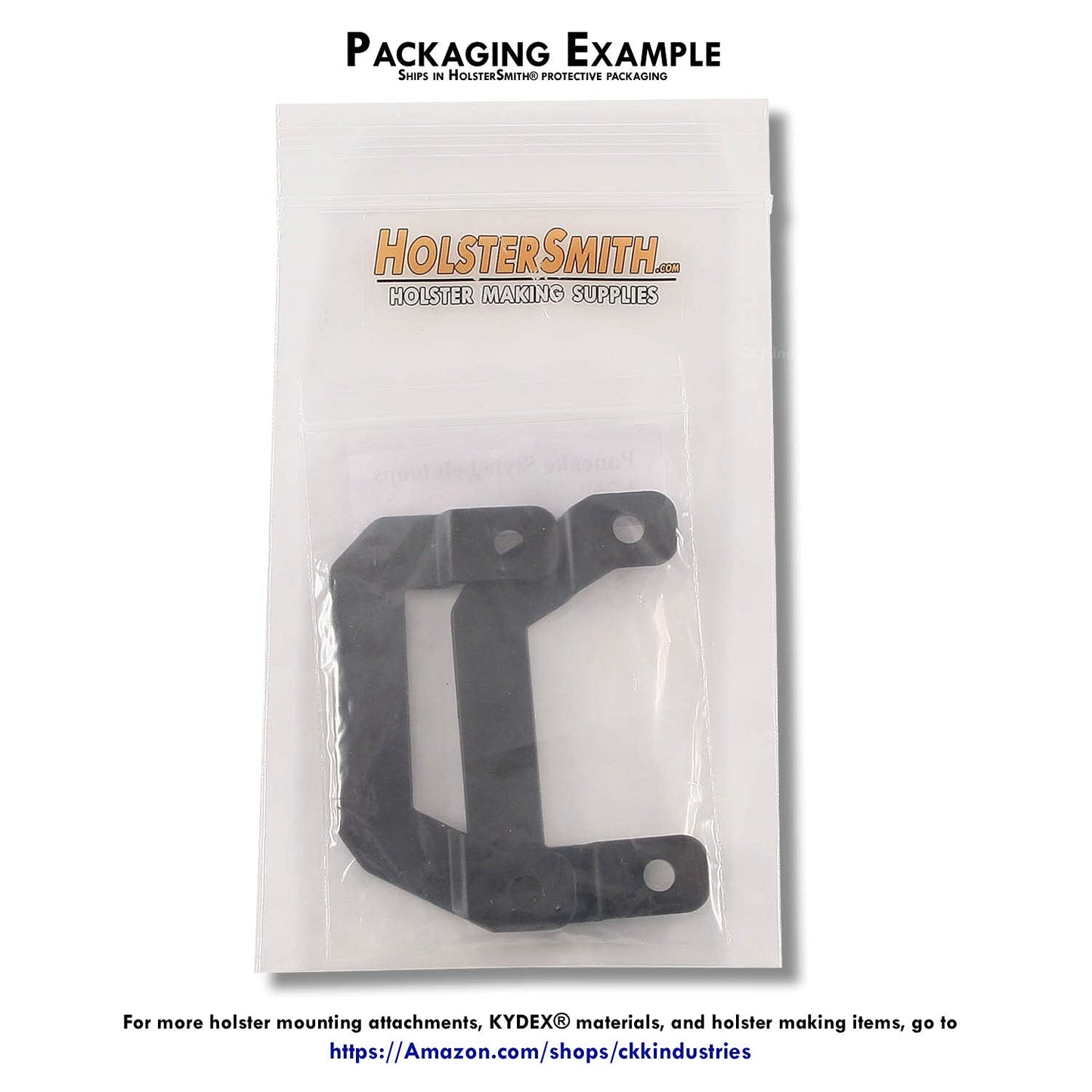 Holster Belt Loops - Pancake Design - Unbranded - (Fits 1.50 inch Belts) - (1 Pair) - for Holster Making & Hobby