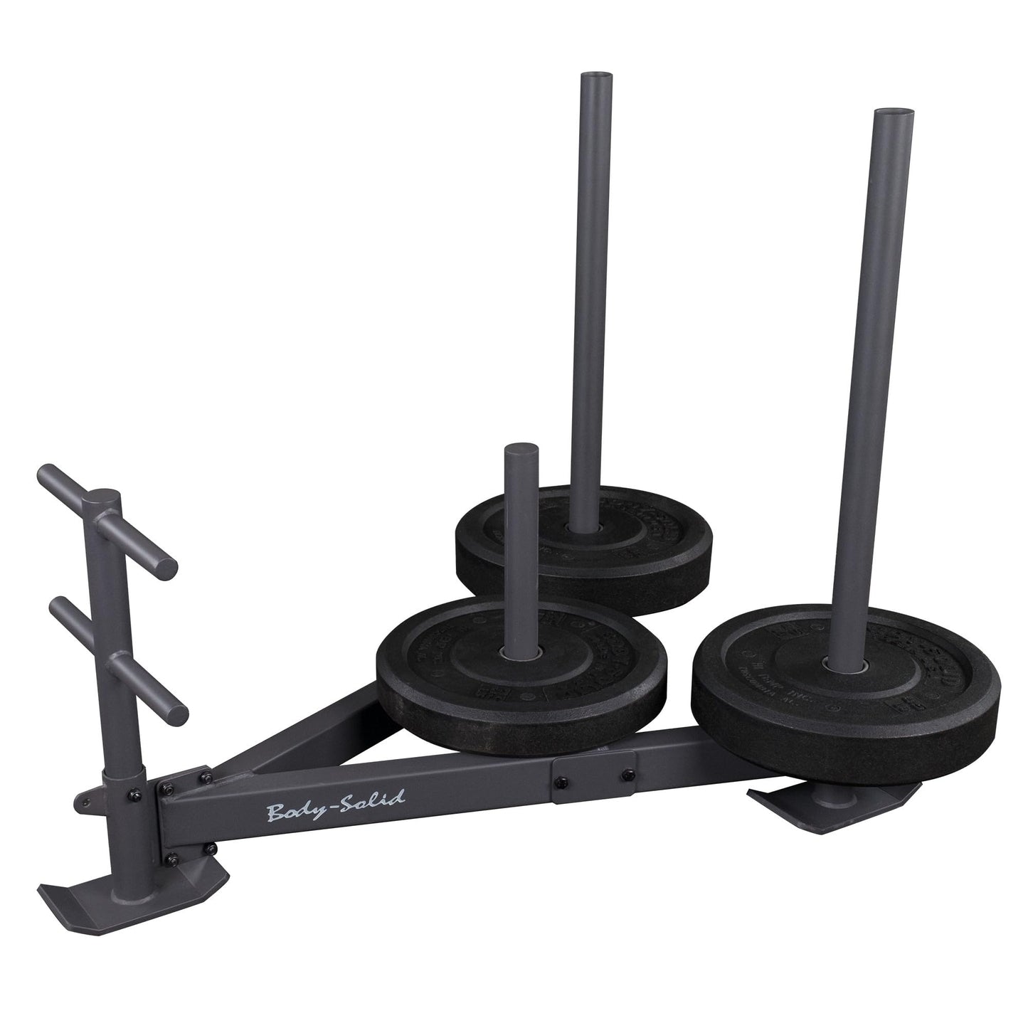 Body-Solid (GWS100) Weight Sled - Versatile High-Durability Sled for Push/Pull Training, Fitness & Football Drills with Weight Posts