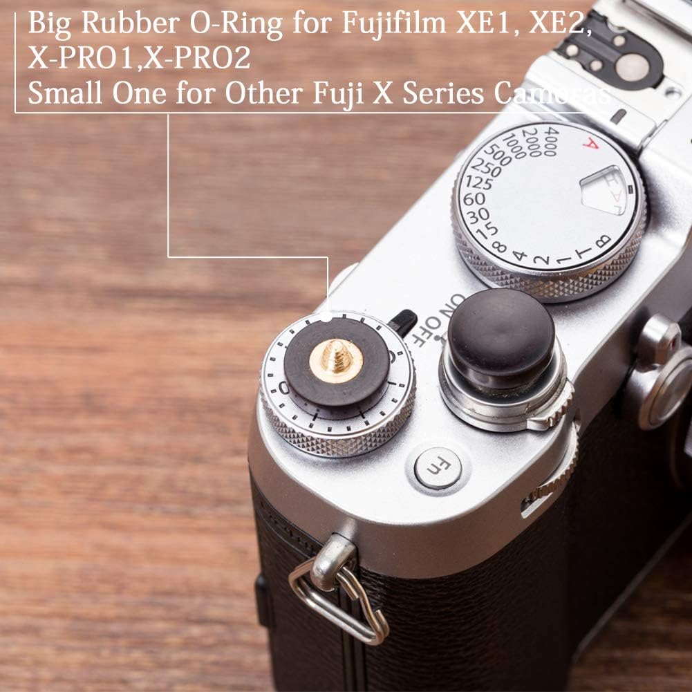 12mm VKO Wood Soft Shutter Release Button,Delicate Camera Shutter Button Concave Surface Black(Wood Grain Random)