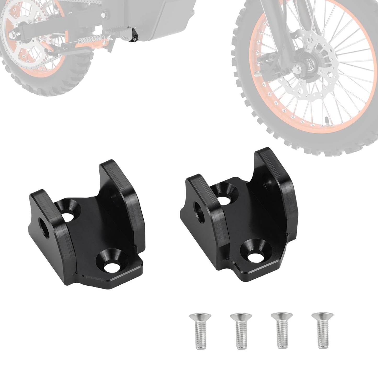 IUVWISN Electric Dirt Bike Foot Pegs Bracket Holder Footpegs Mount CNC Compatible Fit for Tuttio Tutti Soleil 01