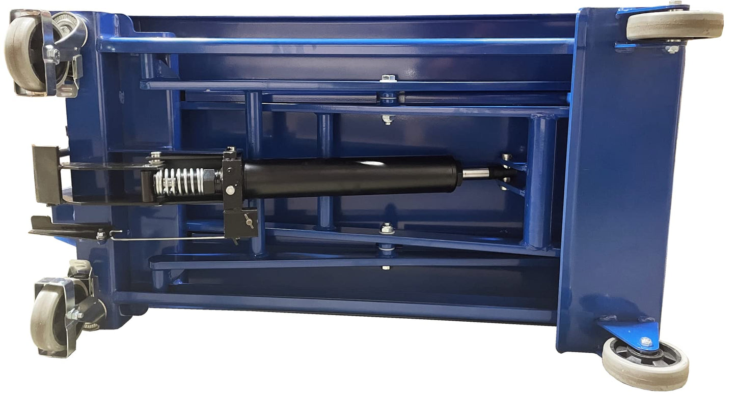 Premium Scissor Lift Table 1100 lbs Capacity 40-1/2" X 24" Platform 13-1/2" to 35-1/2" Height Pake Handling Tools