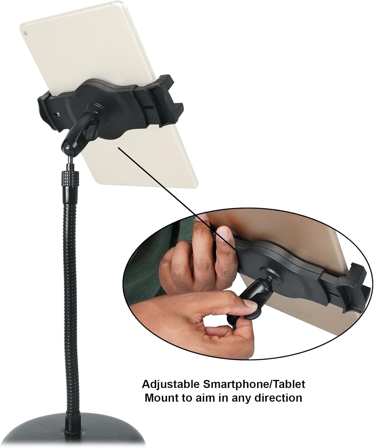 Rockville 9 iStand Webcam Stand Gooseneck Web Cam Camera Stand w/Tablet Mount