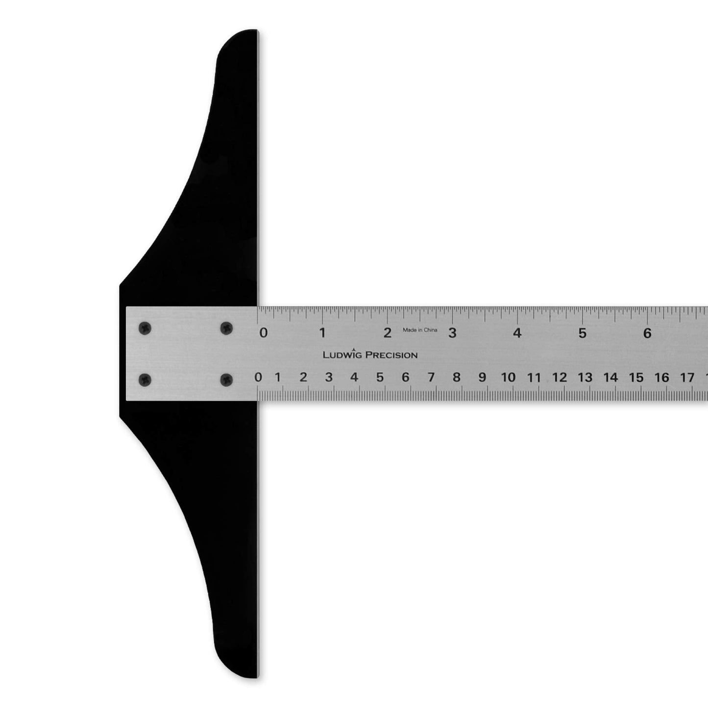 Ludwig Precision Standard Aluminum T-Square for Art, Framing & Drafting, 24-inch (10 Pack)