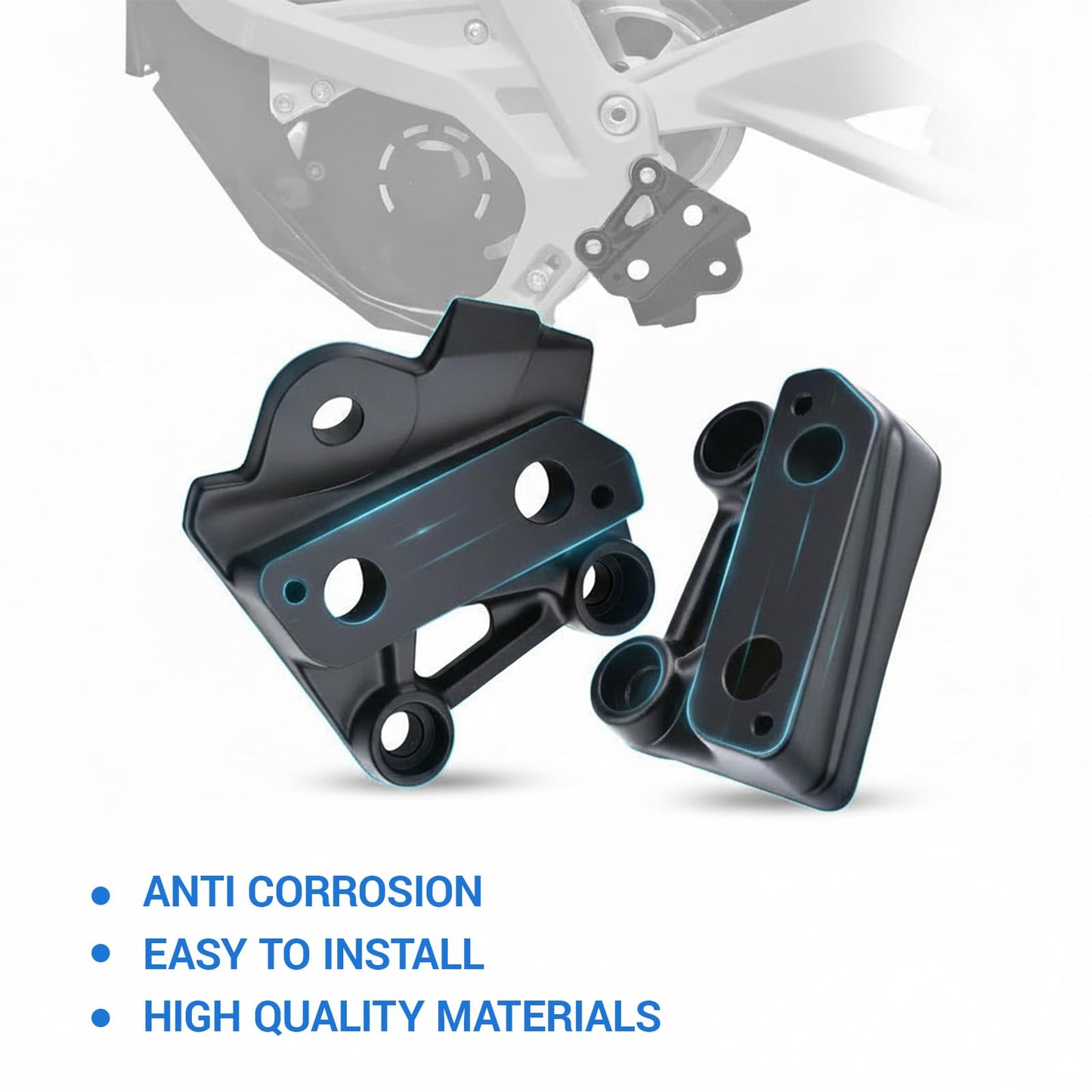 Electric Dirt Bike Foot Pegs Holder CNC Aluminum Pedal Bracket Compatible with Talaria XXX X3 PRO(Black)