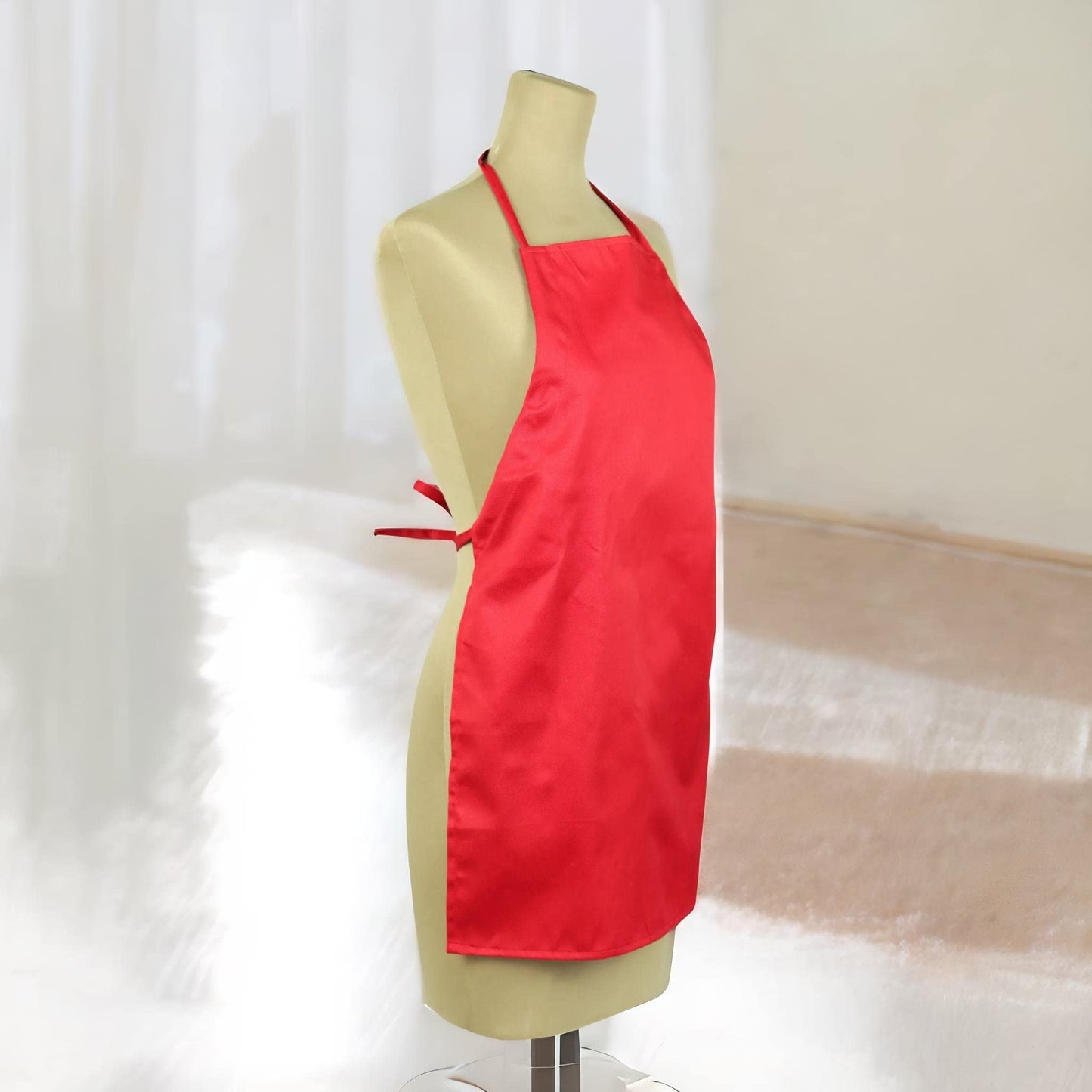Tessa's Kitchen Club - Child's Chef Hat Apron Set, Children's Kitchen Cooking and Real Baking Wear Kit for Chefs in Training (Red, Med (6-12yr))