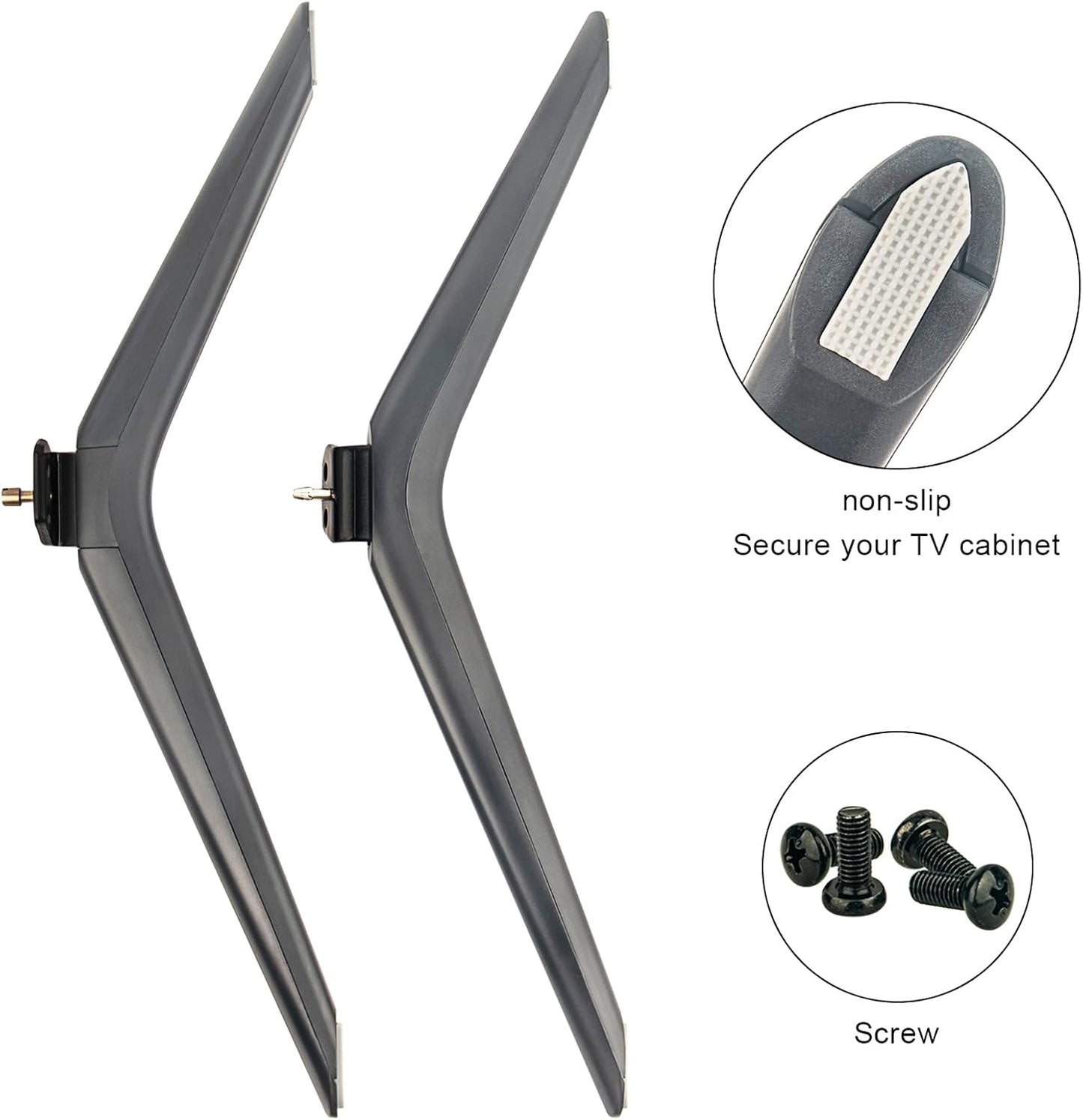 ZdalaMit 75" 4K 75U6G 75A66FUA 75A6H TV Stand Legs Tabletop TV Mount Holder Base Applicable for Hisense ULED Hisense