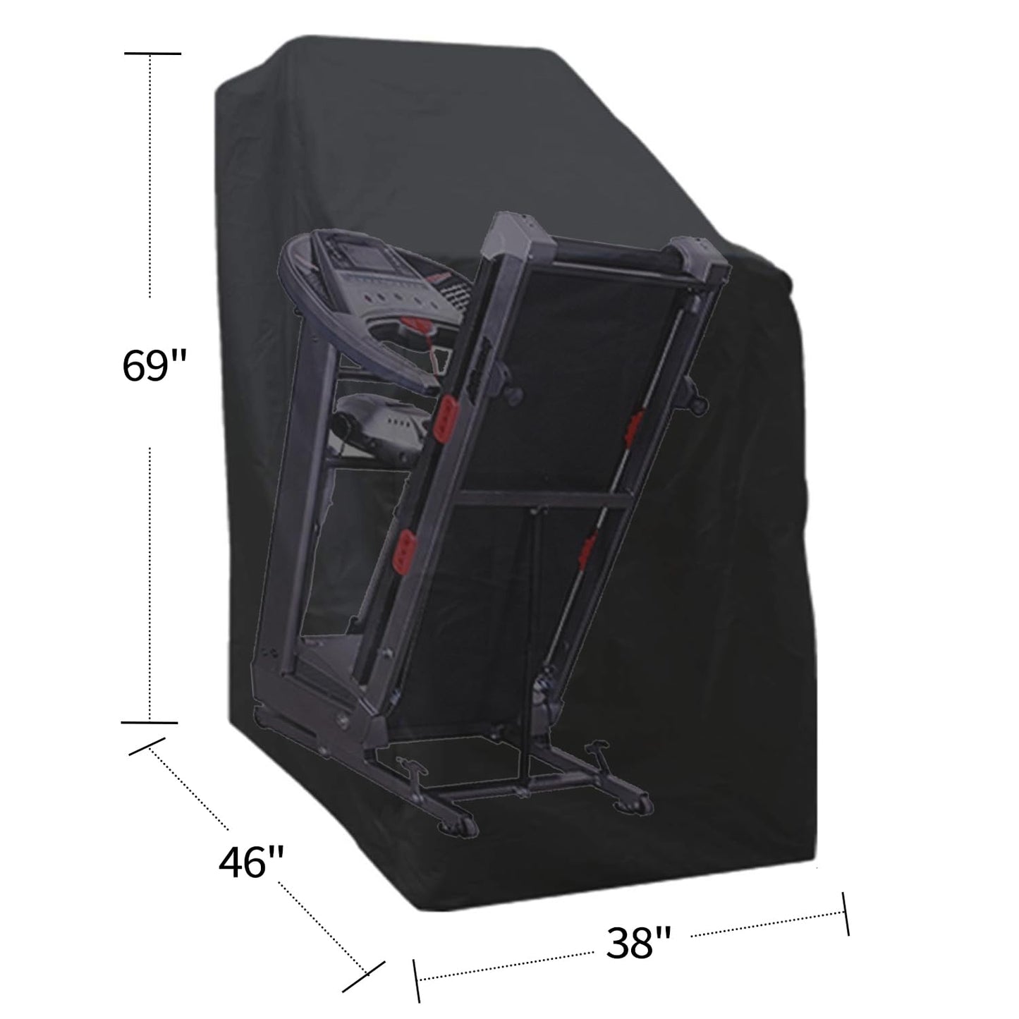Large Treadmill cover waterproof outdoor,Cover for Folding treadmill, Running machine,Exercise Workout Equipment Protective Dustproof