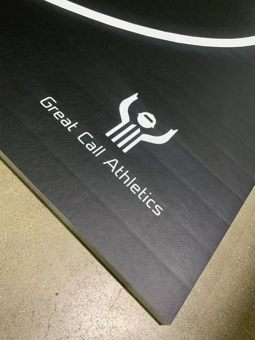 Great Call Athletics | 10’ x 10’ Wrestling Mat 1.25" Thick Collegiate Quality Thick Flexi Roll Jiu Jitsu Mats Home bjj Tape (Black)