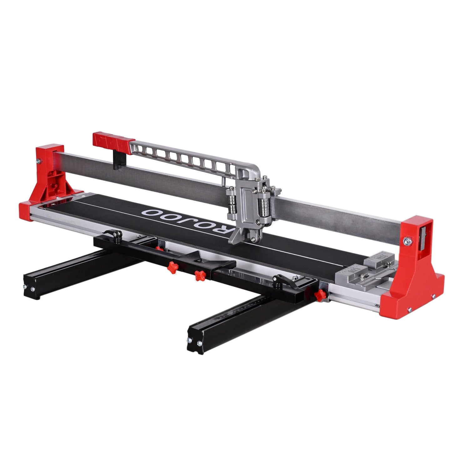 ROJOO 32/48 inch Manual Tile Cutting Machine Wide Aluminum Bottom Plate Single Slide Rail Adjustable Ceramic Porcelain Tile Cutter Heavy Duty (32inch/80cm)
