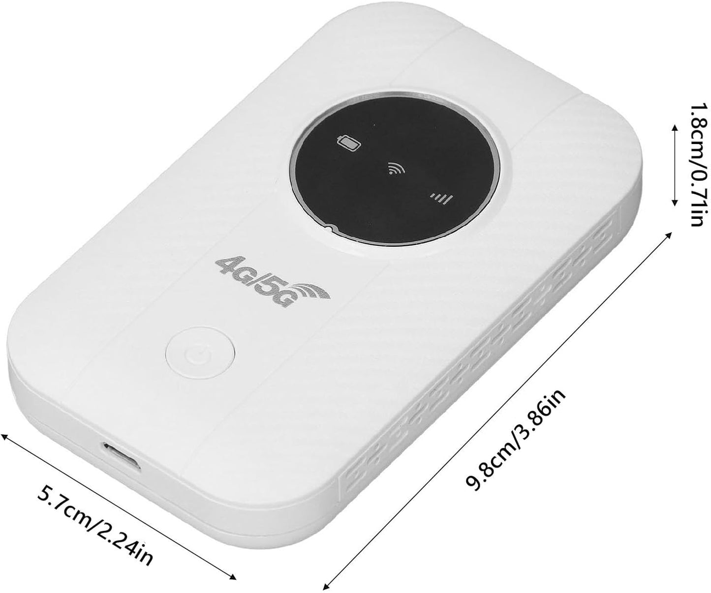 4G 300Mbps 10 3650mAh LTE Modem Router with SIM Slot - High-Speed, Supports Up to Devices, Built-in Battery