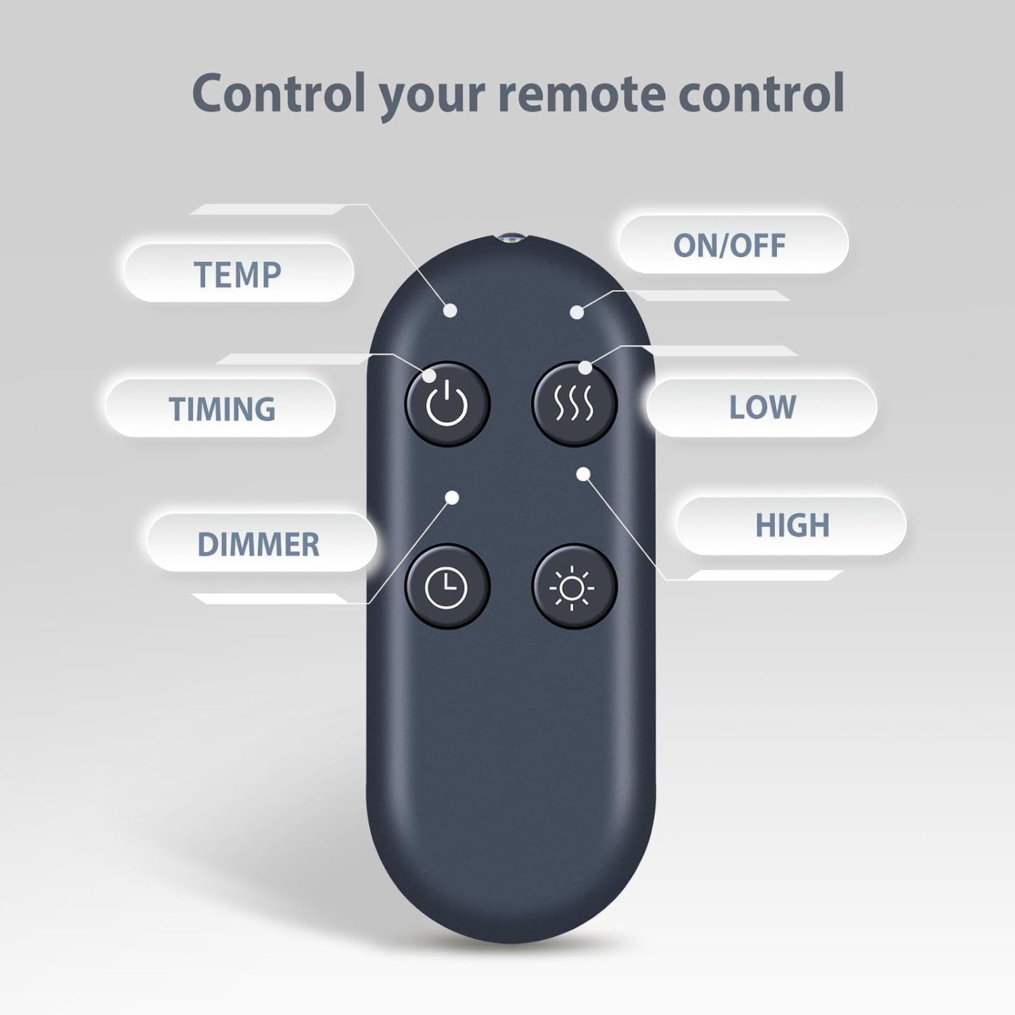 Snrigw A4 Replacement Remote Control for TMEHM Fireplace Flame Air Diffuser Aromatherapy Essential Oil Humidifier