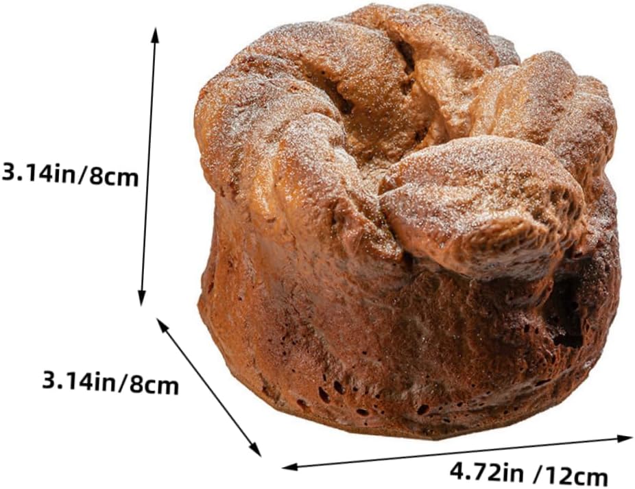 Toddmomy Realistic Pu Simulation Bread Model Fake Food Decor Lifelike Bread Prop for Photography Home Bakery Display