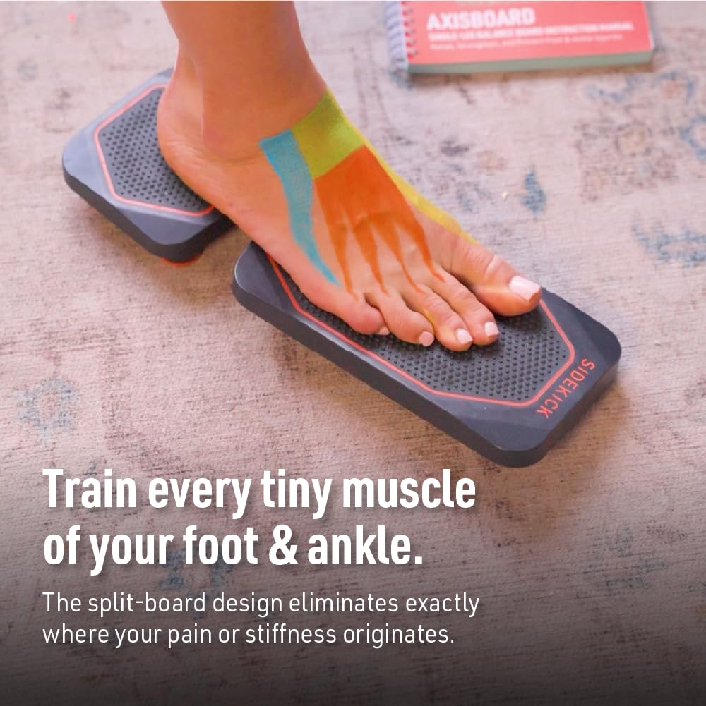 SIDEKICK AxisBoard Pro Balance Board for Foot & Ankle Rehab | Physical Therapy Training System for Ankle Sprains, Achilles Pain & Plantar Fasciitis | Includes PT Guide + Sidekick App