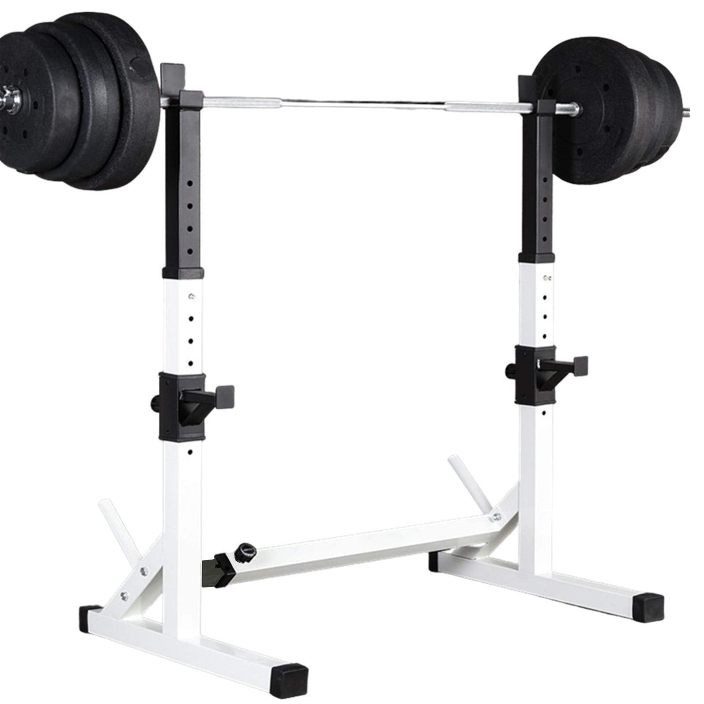 Achamusi Barbell Rack Stand - Multifunctional Adjustable Squat Rack, Heavy-Duty Dumbbell Rack，Strength Training Dip Station, Home Gym Equipment Max Load 550lbs