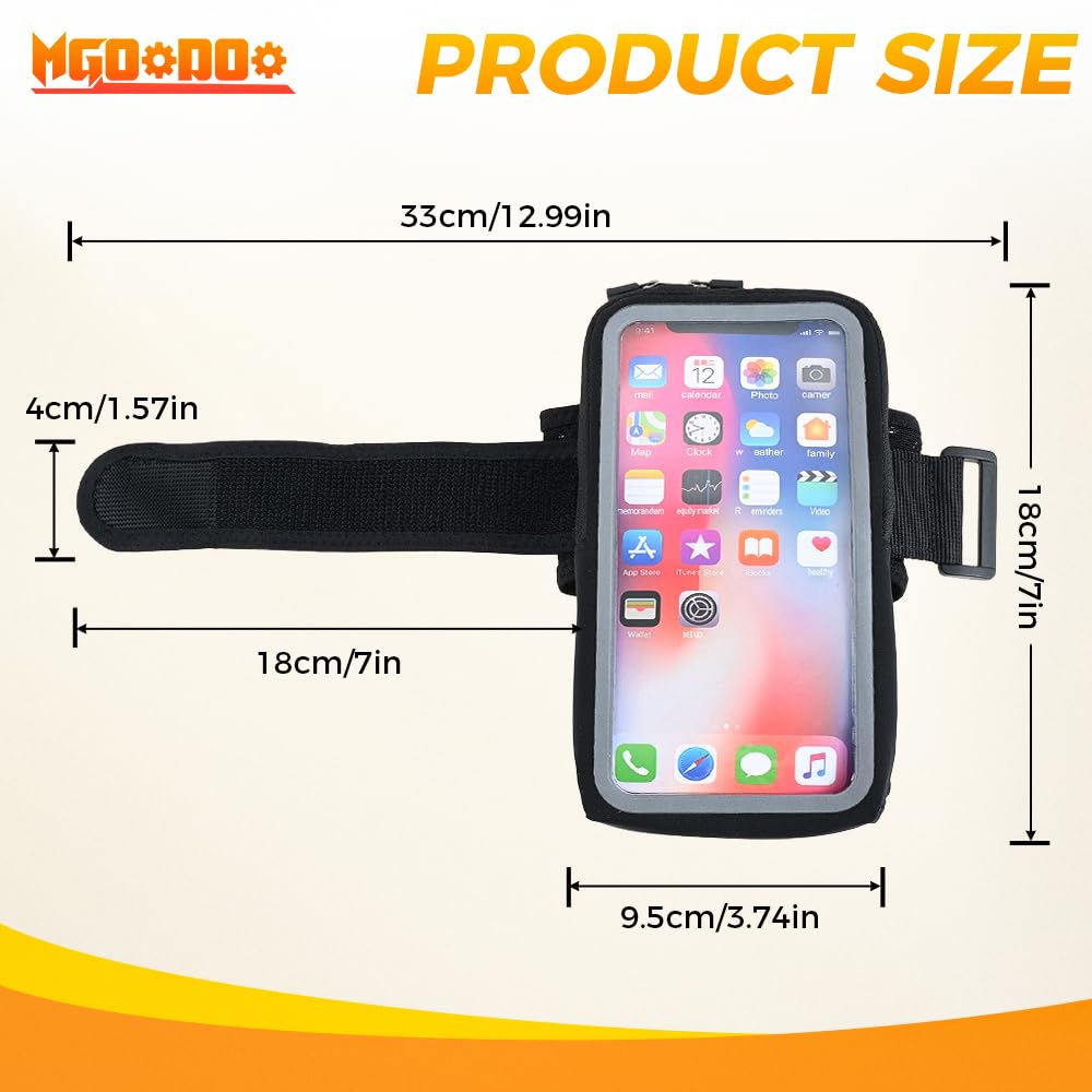 Phone Holder for Running, Wristbands and Forearm Phone Holder Compatible with iPhone 16/15/14/13/12/11 Plus Pro Max,for Ridding Jogging Running, Mobile Phone Armband Wrist Strap Bags Up to 6.9"