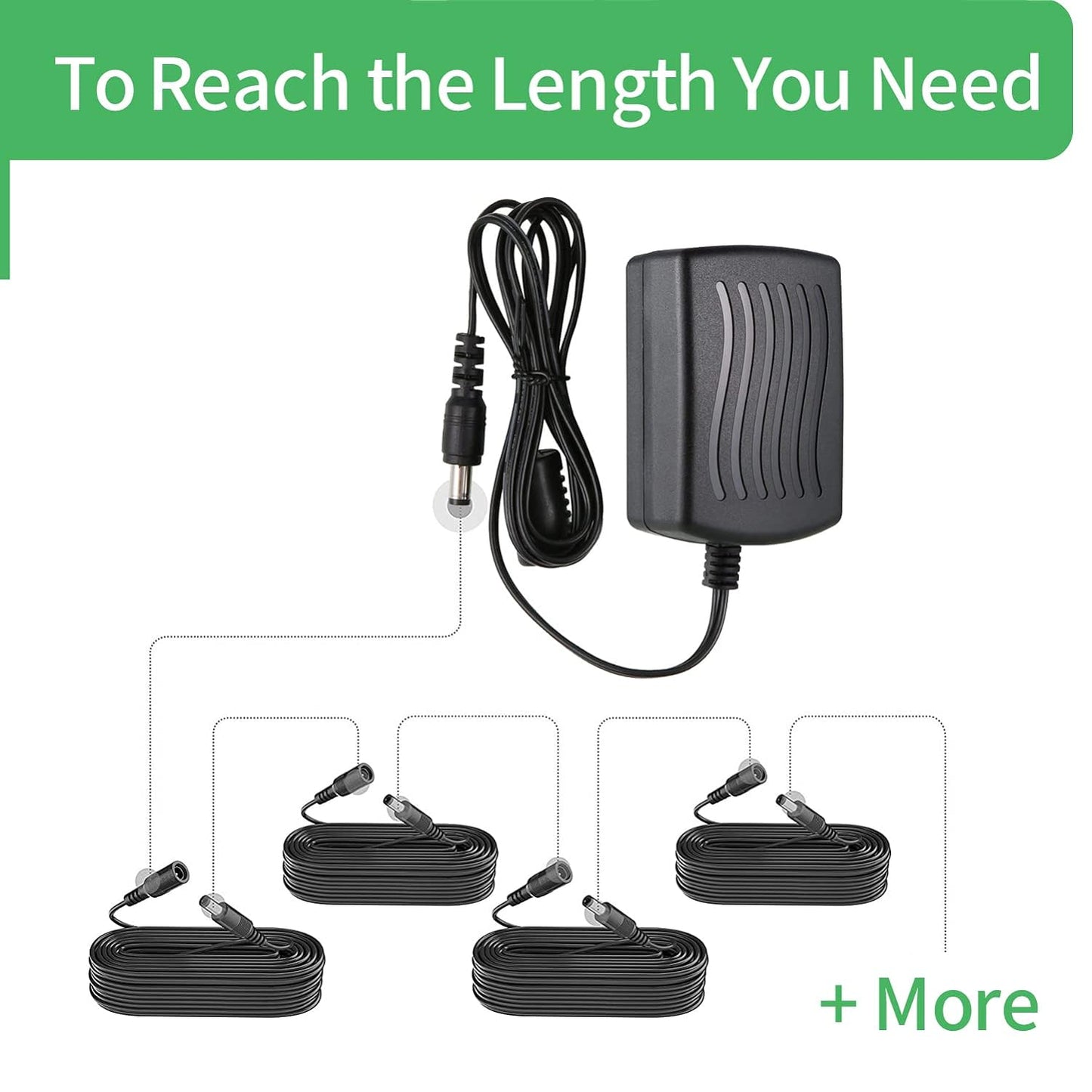 Security-01 3.3FT 1M 5.5mm 2.1mm,for DC Power Extension Cable x CCTV Camera IP WiFi Camera,DVR,LED Strip,DC Power