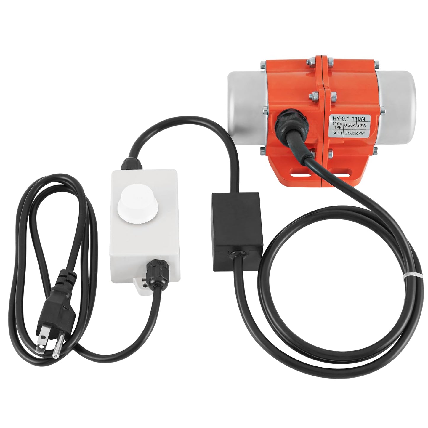 30W Concrete Vibrator Screen with Speed Controller and US Plug and 250W Concrete Vibrator Vibration Motor