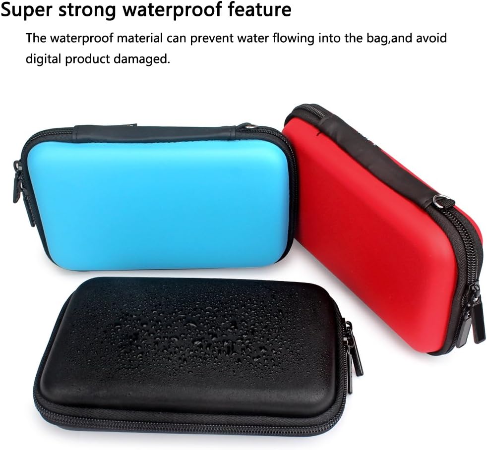 Aprince Digital Gadget Case Waterproof Memory Card Case, Designed for External Hard Drive,USB Flash Drives,Power Banks