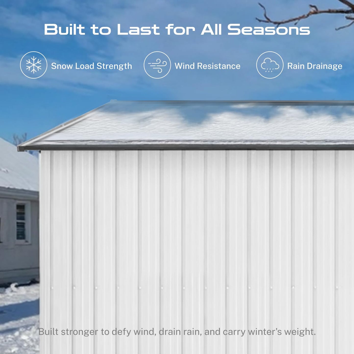 10' x 12' XL Outdoor Storage Shed, Sturdy Metal Building w/Lockable Doors for Garden, Backyard, Poolside and Lawn, Black