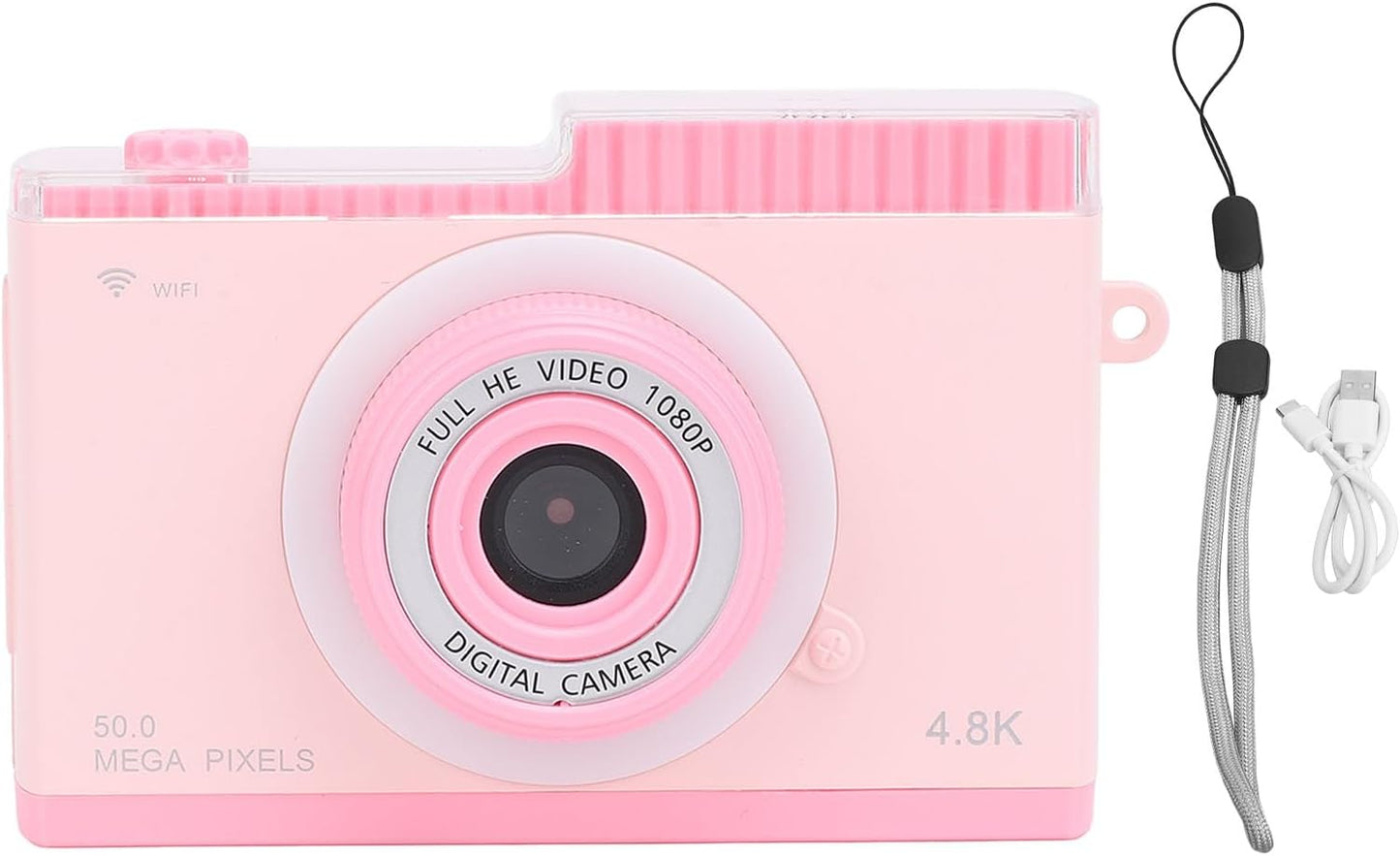 48MP 1080P 8X MP3 ZJchao Retro Compact Digital Camera HD Video Digital Zoom with Player Filters Frames LCD Screen