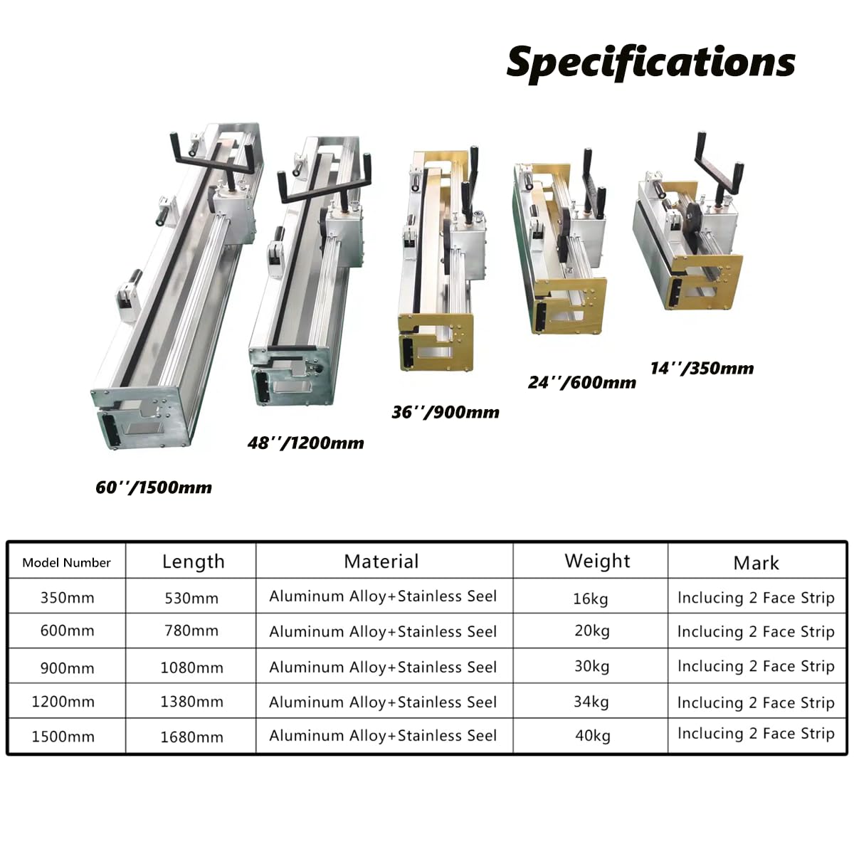 24'' Conveyor Belt Roller Machine, Industrial Fastener Roller Lacer Install Tool Splice Assembler, with 2 Face Strips Conveyor Belt Lacing Tool for Wire Hook Steel Buckle Spike Lacing Fastener