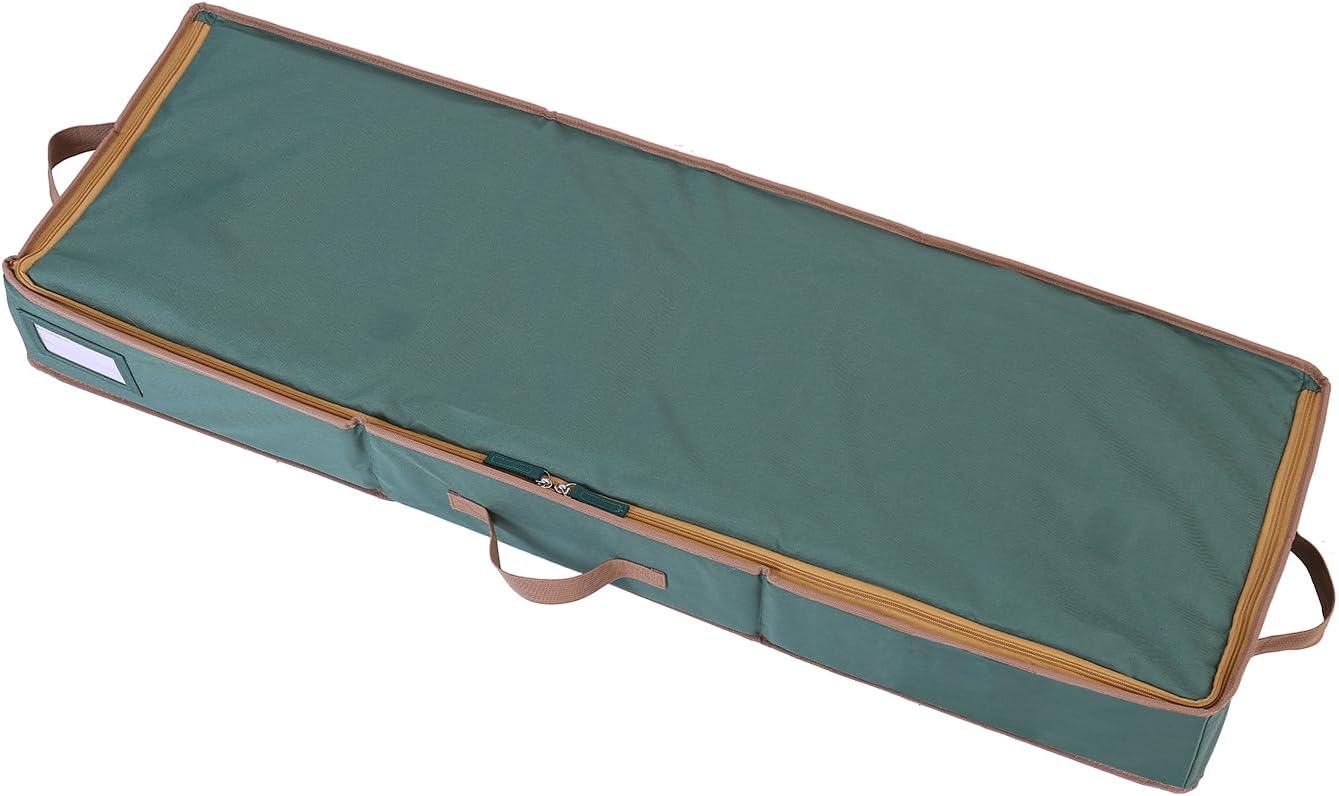 Sattiyrch Wrapping Paper Storage - Durable 600D Canvas Holder for Up to 20 Rolls | 42W x 14D x 5H (Green)