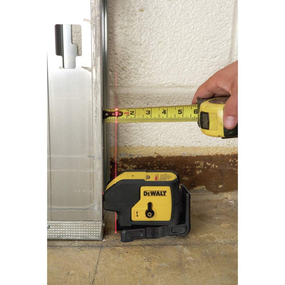 DEWALT Line Laser, Self-Leveling, 3-Beam, Red, Includes Carrying Case (DW083K)
