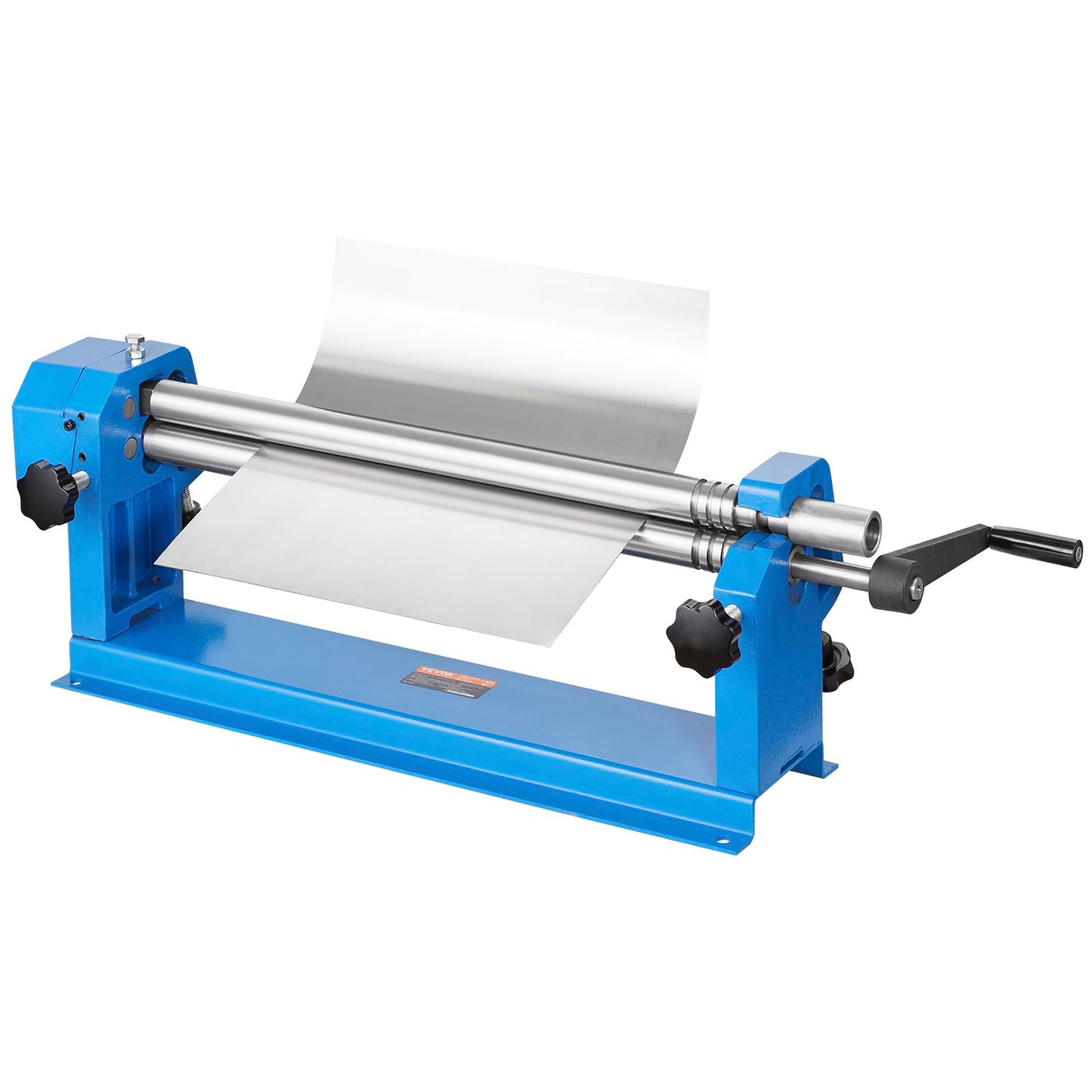 VEVOR Slip Roll Machine, 24-Inch Forming Width, 16 Gauge Capacity, Sheet Metal Slip Roller with 2 Detachable Rollers, Bending Round Machine, for Aluminum Alloy Sheet Low Carbon Steel Copper Sheet