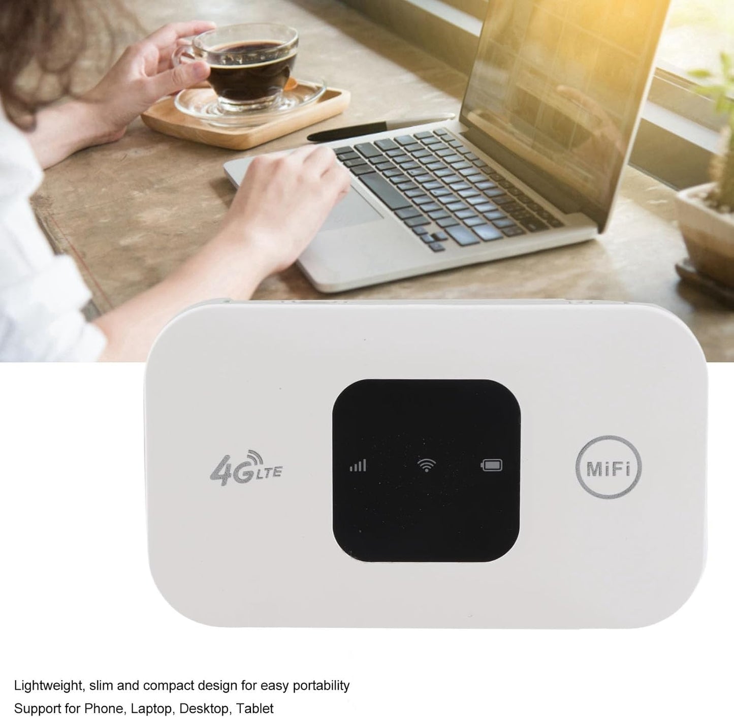 Bewinner 4G 150Mbps Unlocked LTE Mobile WiFi Router with SIM Card Slot for Global Travel (Not for Americas Except) |
