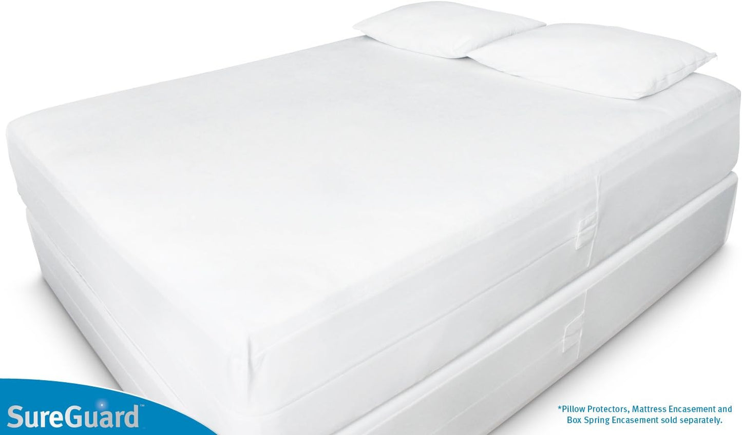 SureGuard King Mattress Encasement - 100% Waterproof, Bed Bug Proof & Hypoallergenic | Deep 17-20 in. Cover