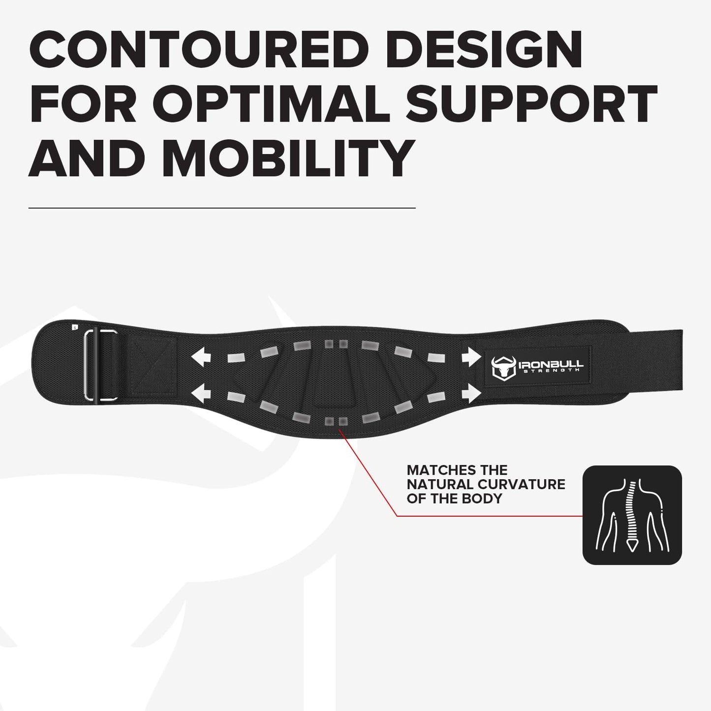 Iron Bull Strength Weightlifting Belt for Men and Women - 6 Inch Auto-Lock Weight Lifting Back Support, Workout Back Support for Lifting, Fitness, Cross Training and Powerlifitng (Medium, Black)