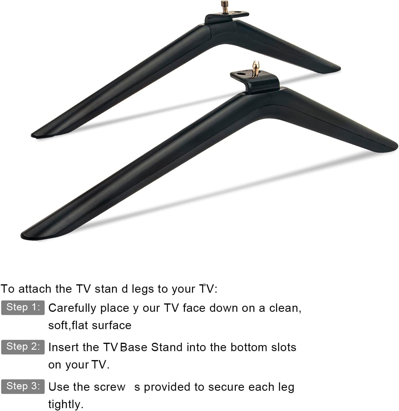 AIDITIYMI 1852-L 1852-R 75R6E3 75A53FUA HU75A6170FUWR 75 Inch 4K 2020 TV Base Stand, TV Stand Legs Replacement