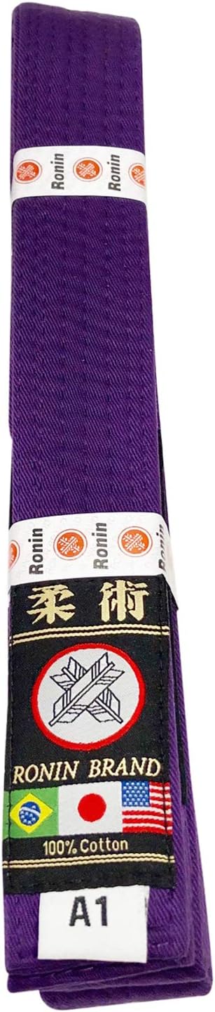 Ronin BJJ Gi Belt – Brazilian Jiu Jitsu Belt - Poly/Cotton Fabric