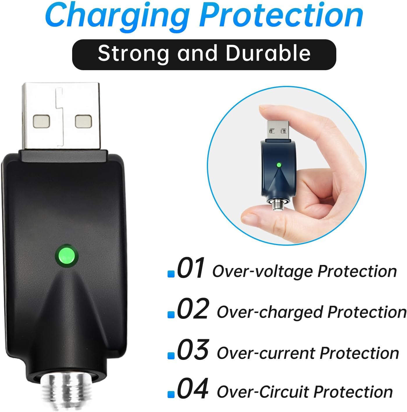 finlusri 2 Pcs Replacement Tip Chargers for Wireless Soldering Iron - Charger with LED Indicator