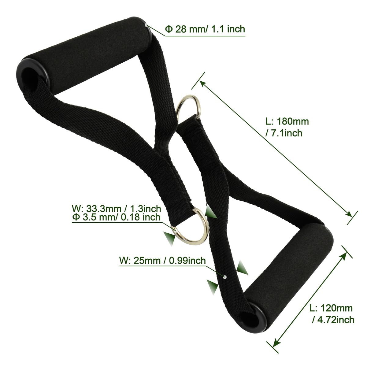 Goliton Resistance Band Door Anchor Resistance Band Handles Attachment (Handles)