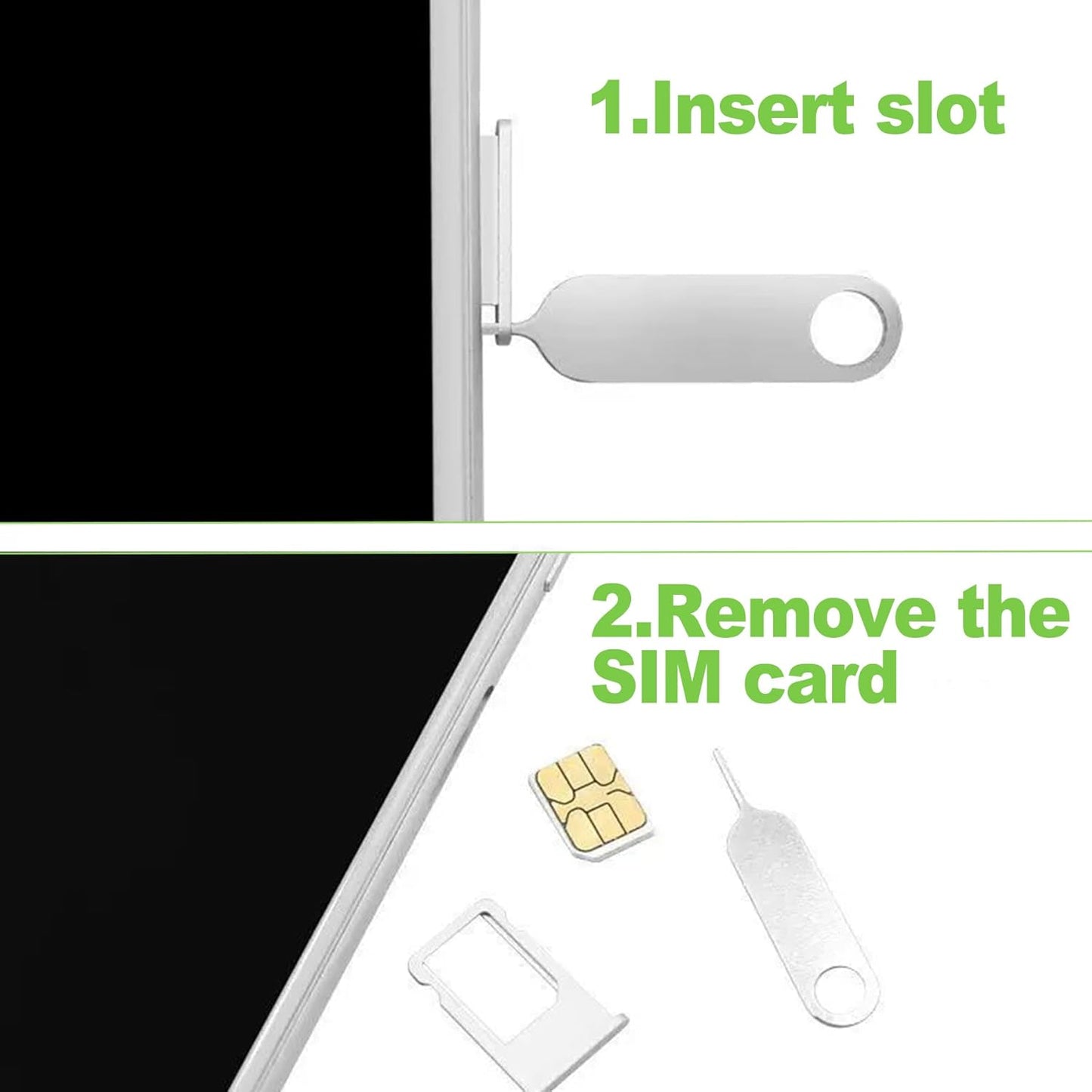 16 Set, ZukoCert Pieces SIM Card Removal Tool Multi-Functional SIM Ejector Tool, SIM Card Pin, Phone SD Card Removal
