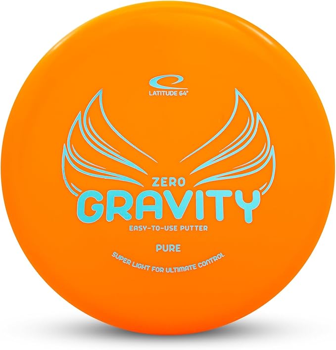 Latitude 64 Gravity Beginner Disc Golf Set | 4 Piece Disc Golf Discs Set | Pure, Fuse, Explorer, Saint | Lightweight, Floating Plastic for Longer Flights | 120-130g (Colors May Vary)
