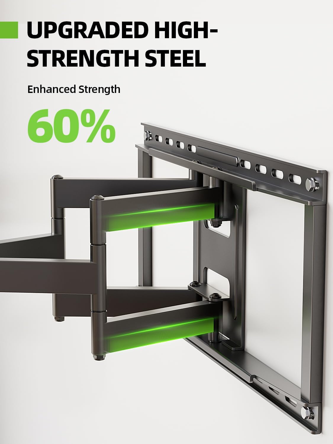 USX MOUNT Full Motion TV Wall Mount - Fits 50-90 Inch TVs Up to 150 lbs | Dual Articulating Arms & Tilt