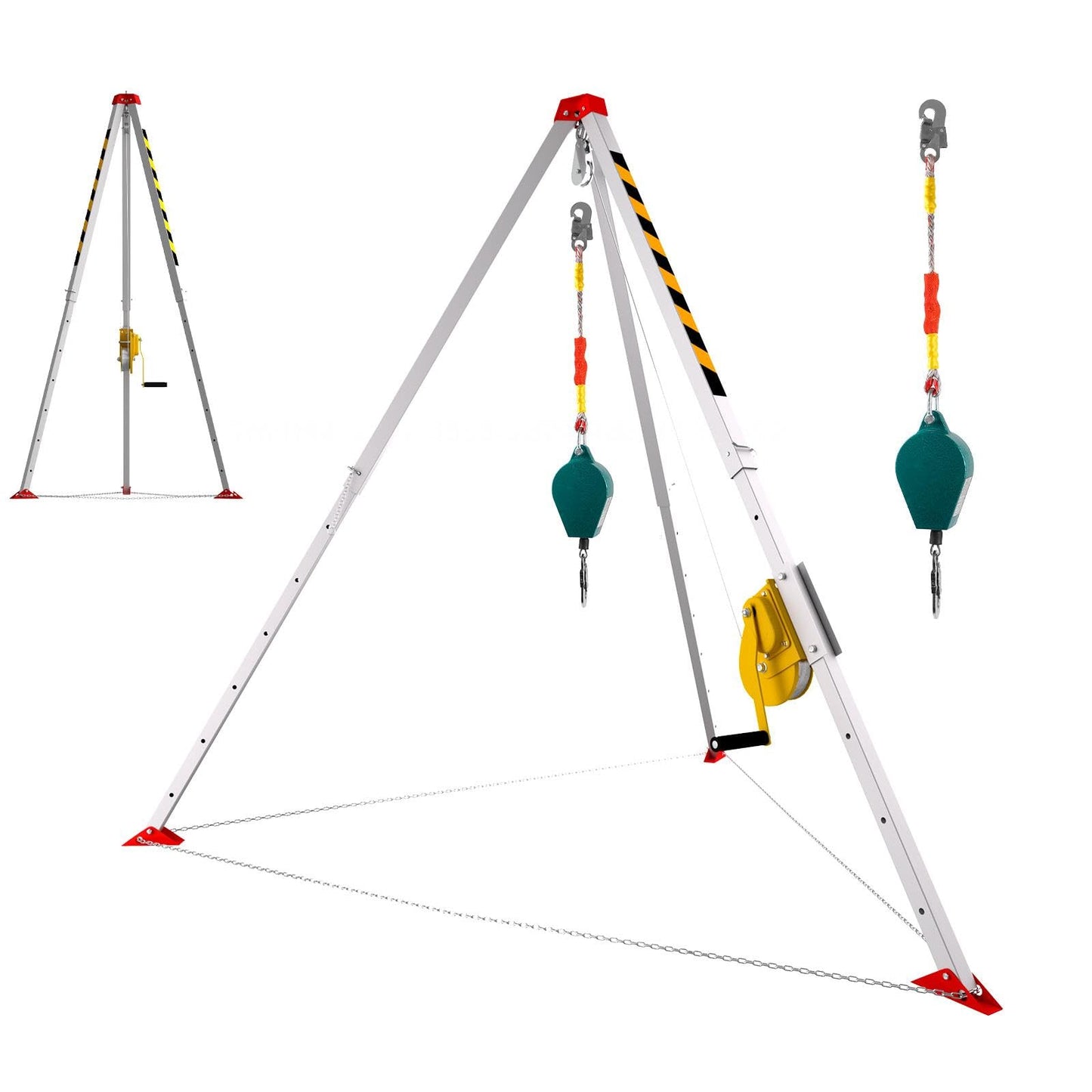 Traditional Confined Space Tripod, 1800lbs Confined Space Tripod Kit, Confined Rescue Tripod for Traditional (1800LBS)