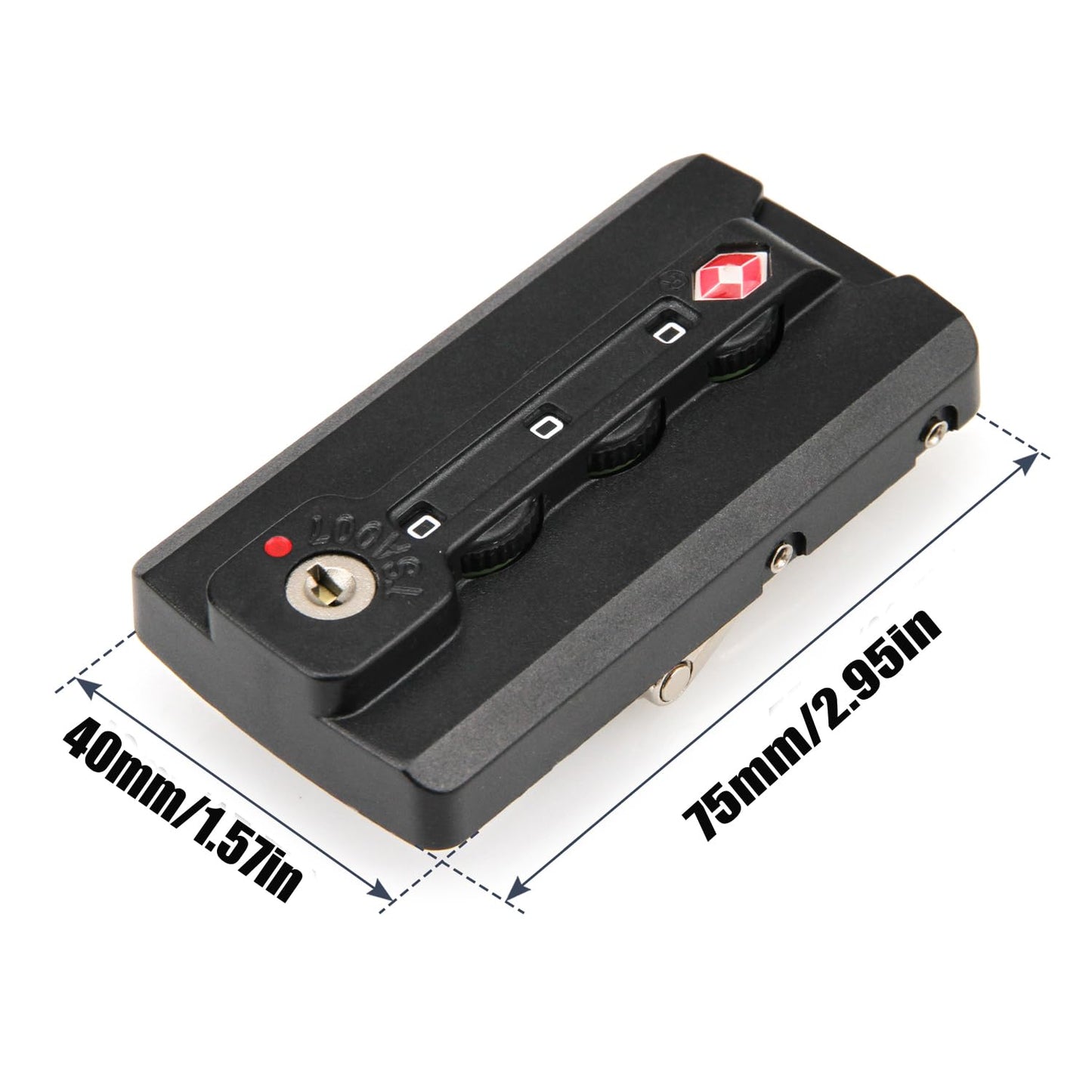 Zoofen 2 Pack Luggage Lock TSA Approved Luggage Travel Lock Luggage Suitcas Lock 3-Digit Combination Lock(Model D)