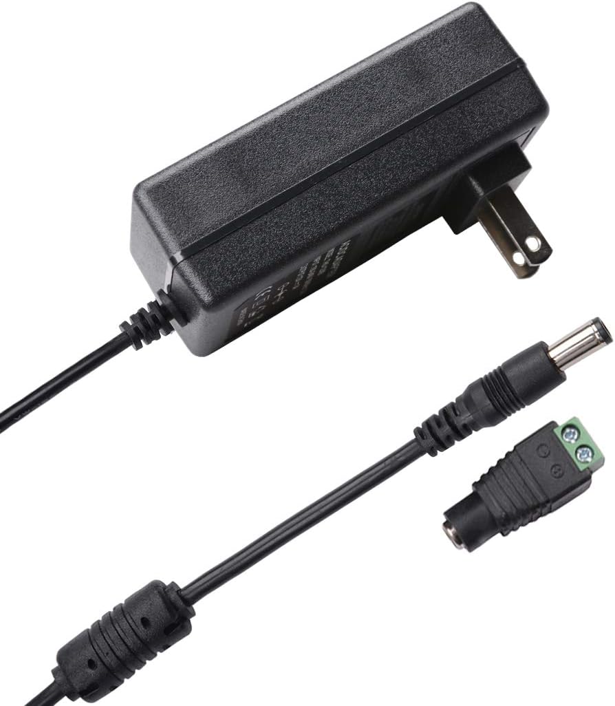Quentacy 12V 3A 110V 240V 12V 36W 5.5x2.1mm 2Pack Power Supply Adapter AC/DC Converter to Transformer DC Female Barrel